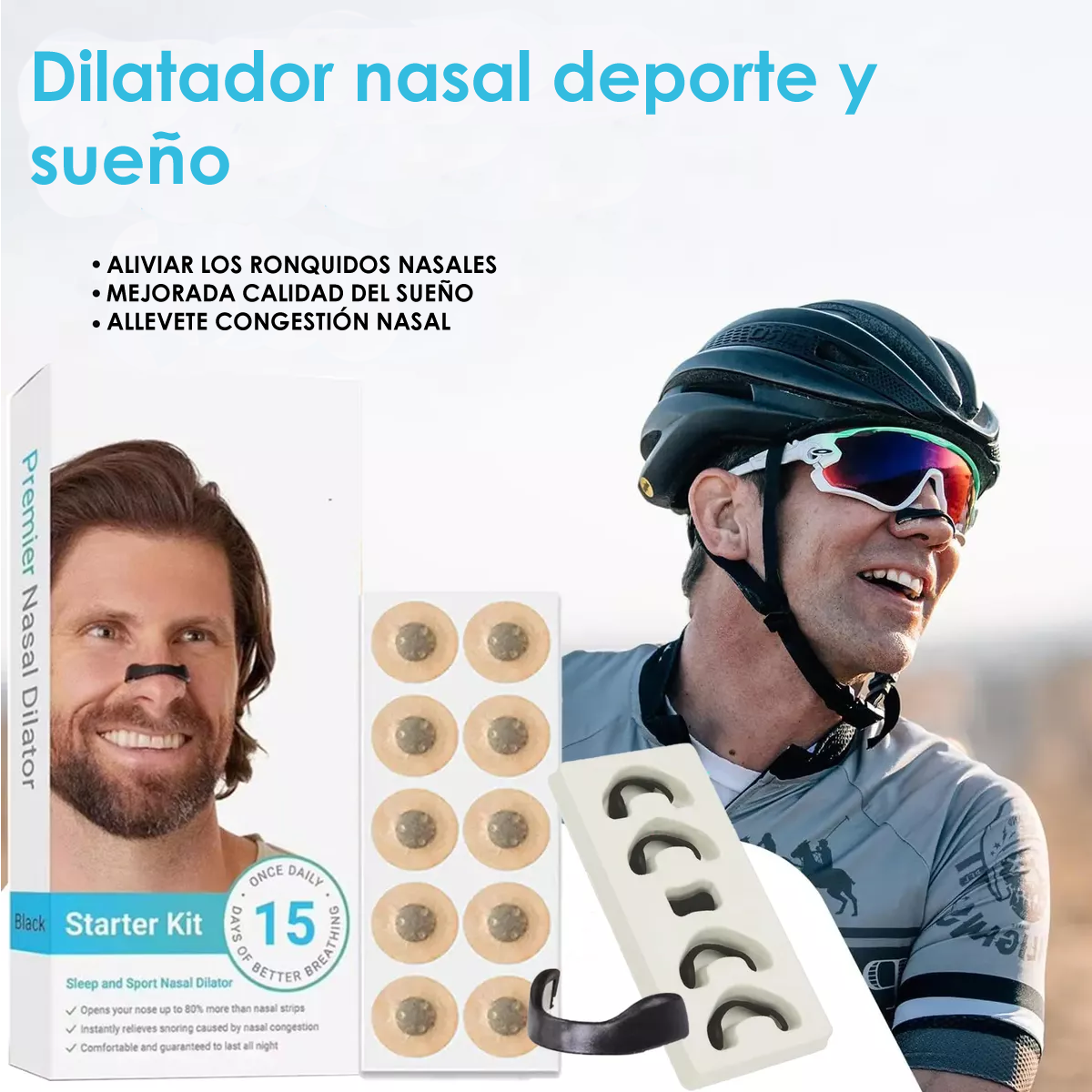 AirFlex™ - Tiras Nasales Magnéticas