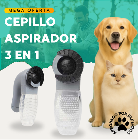 PetClean-Pro™ Cepillo Aspirador 3 en 1